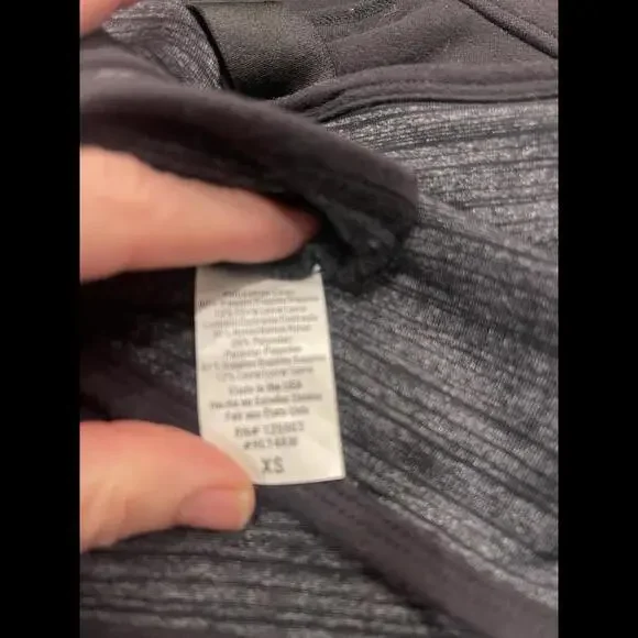 Charcoal and black beyond yoga long line bra size xsmall - Picture 3 of 3